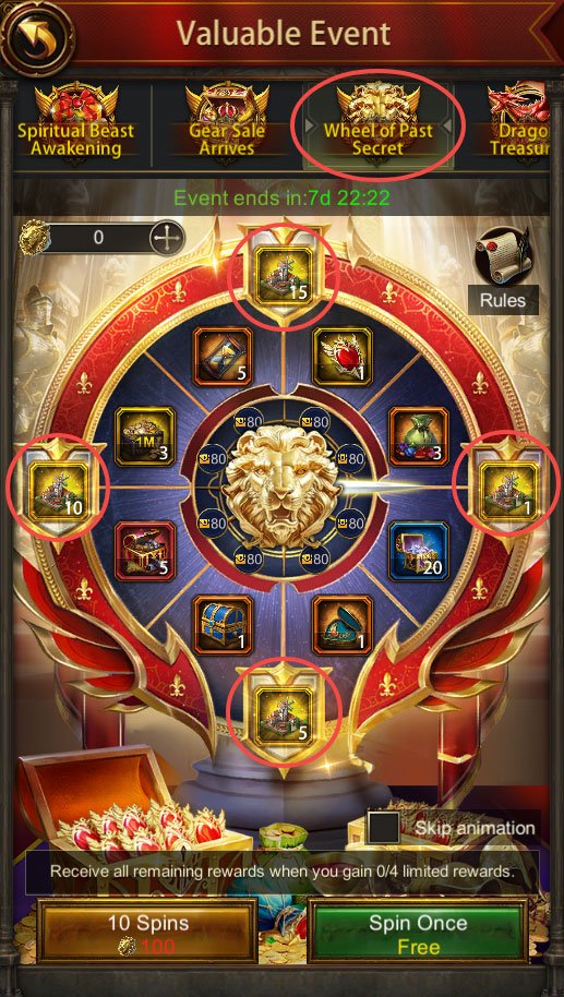 Get Windmill from Wheel of Past Secret Event